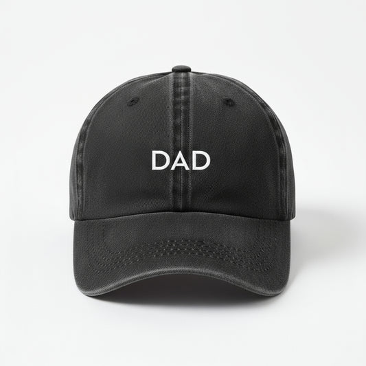 Dad pregnancy announcement cap in black
