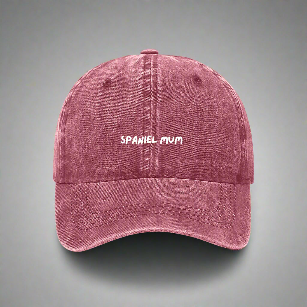 Spaniel Mum embroidered hat for dog owners