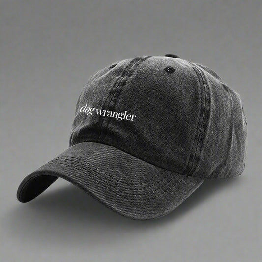 dog wrangler dog embroidered cap