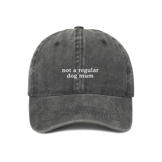 not a regular dog mum cap in grey