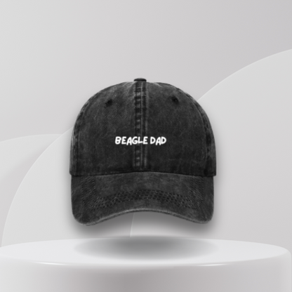 black cap embroidered beagle dad on the front. a great gift for beagle owners in Australia