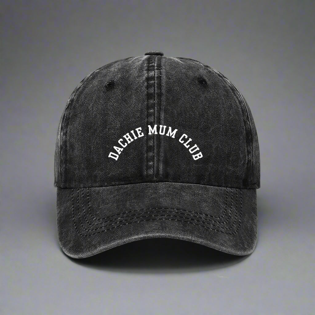Dachie Mum Club Embroidered hat black
