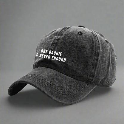 Dachshund cap one dachie is never enough in black