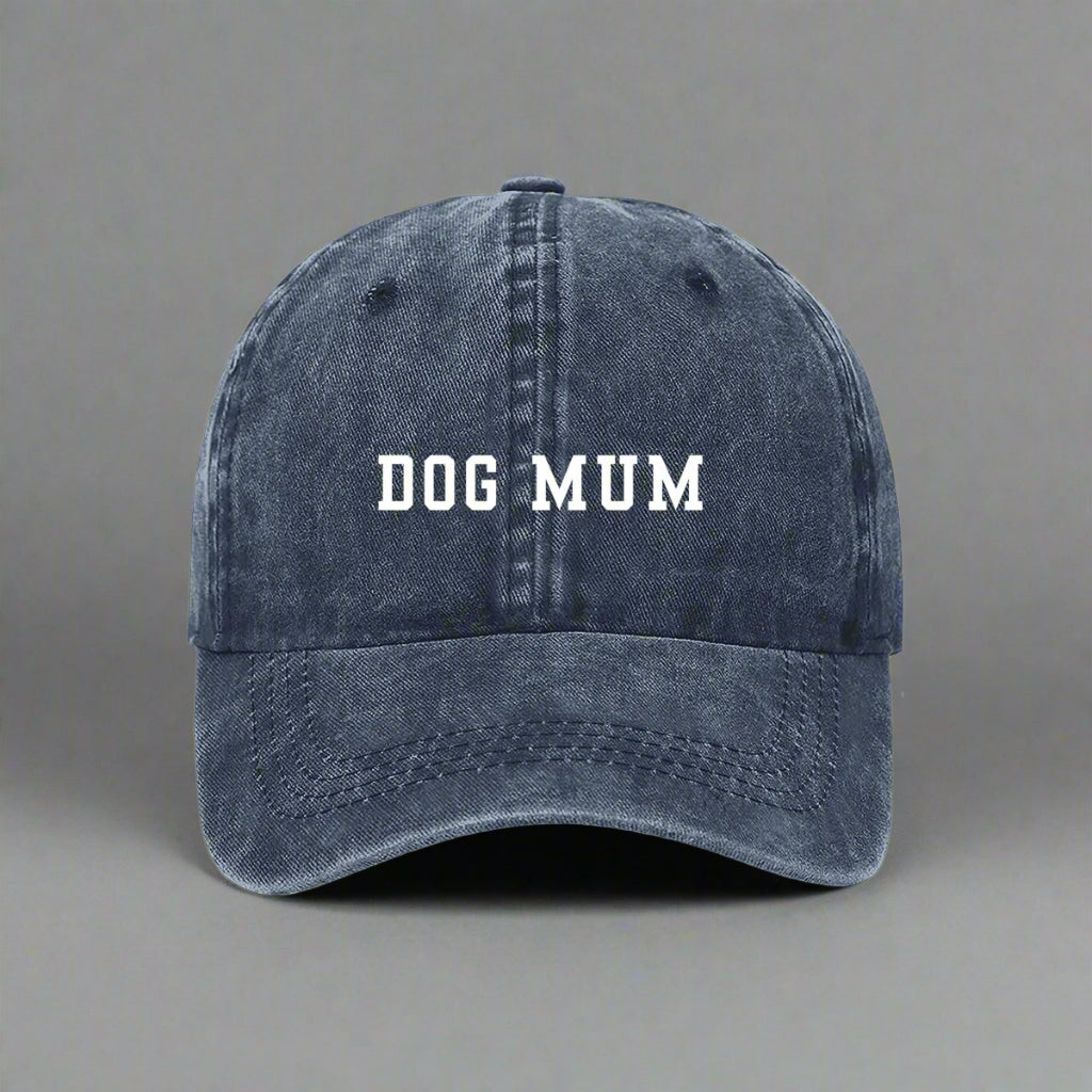 Dog Mum embroidered hat in navy