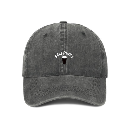 Guinness few pints embroidered cap grey