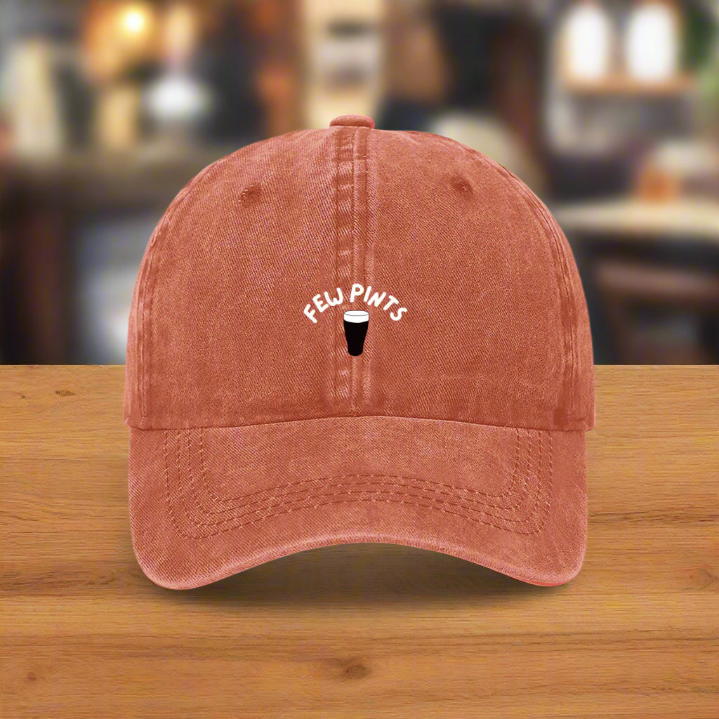 Guinness few pints embroidered cap orange