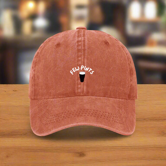 Guinness few pints embroidered cap orange