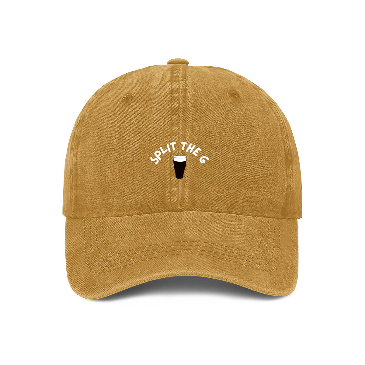 Guinness split the g embroidered cap in Yellow