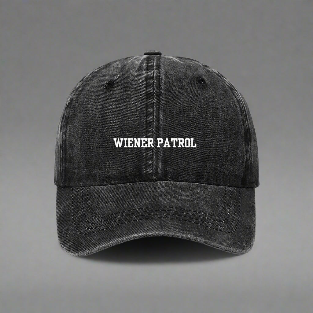 Wiener patrol embroidered cap for dachshund owners