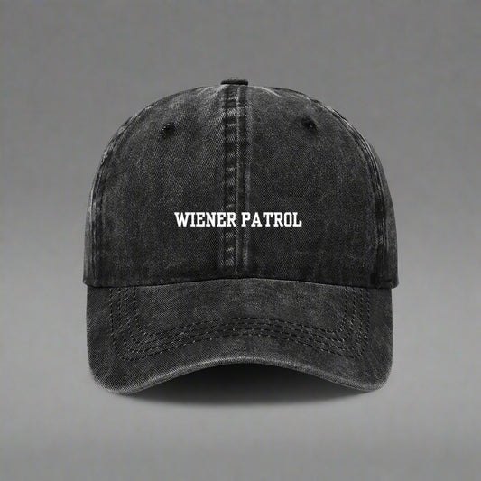 Wiener patrol embroidered cap for dachshund owners