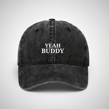 Yeah Buddy Embroidered black cap for Weightlifters