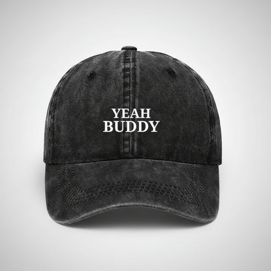 Yeah Buddy Embroidered black cap for Weightlifters
