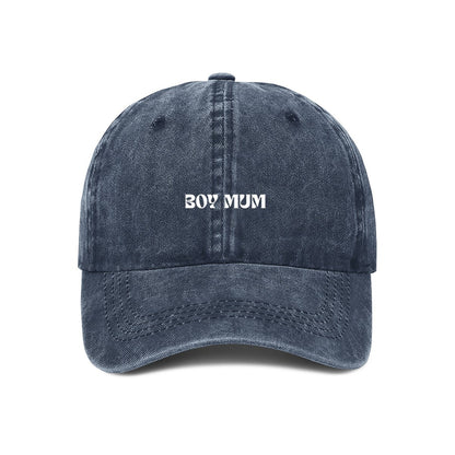 boy mum embroidered cap navy