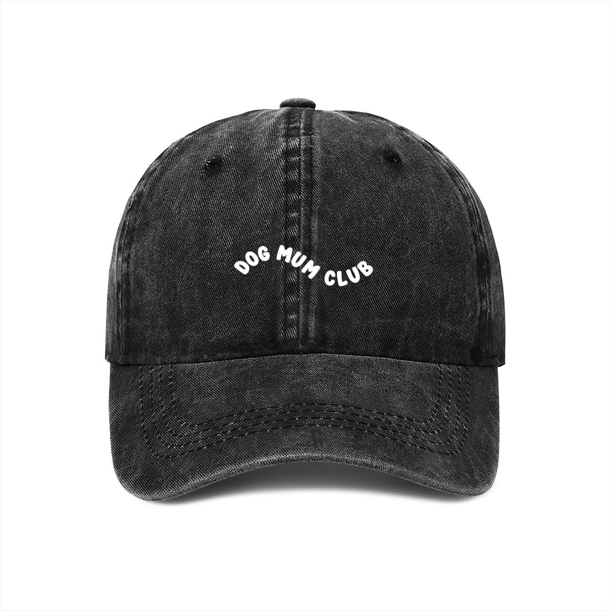 dog mum club cap black