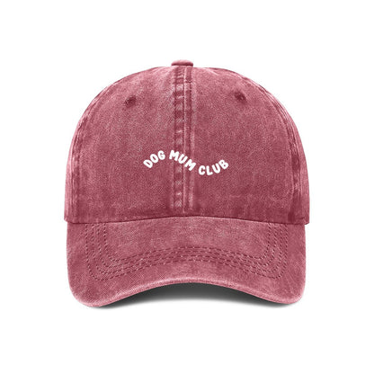 dog mum club cap red