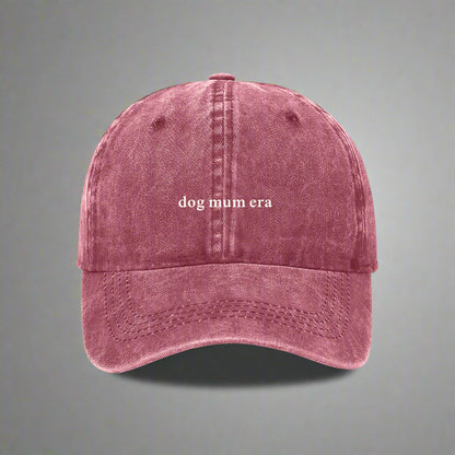 dog mum era embroidered cap