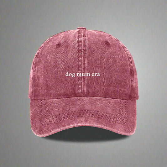 dog mum era embroidered cap