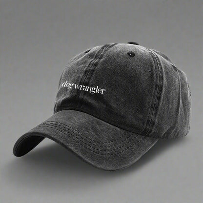 dog wrangler dog embroidered cap