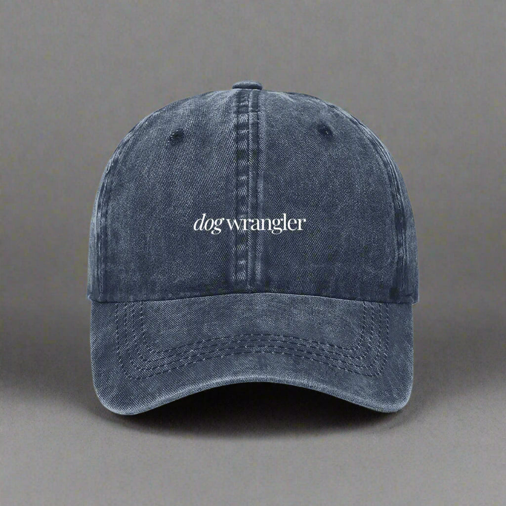 dog wrangler embroidered cap in australia navy