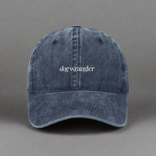 dog wrangler embroidered cap in australia navy