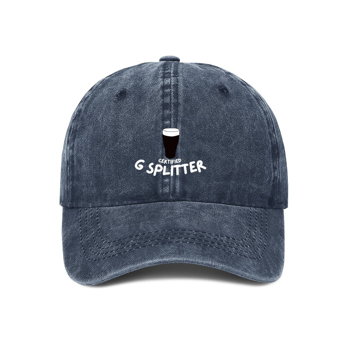 embroidered certified g splitter pub cap in navy