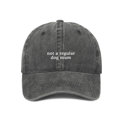 not a regular dog mum cap in grey