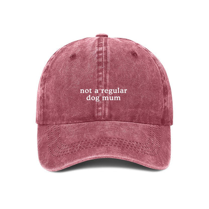 not a regular dog mum cap in red