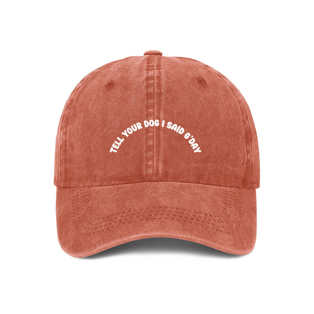 tell your dog i said g'day cap in orange