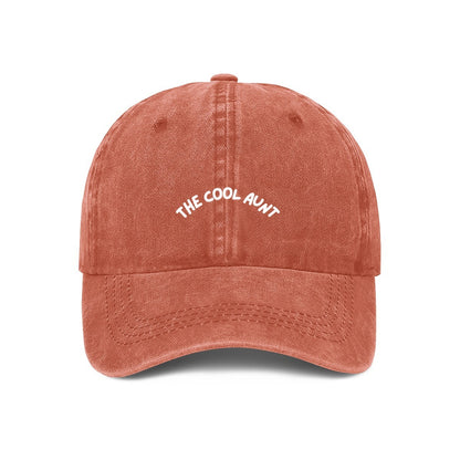 the cool aunt cap in orange