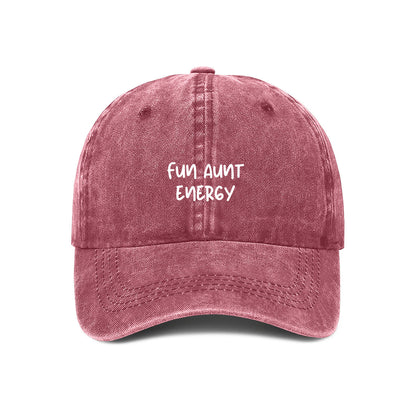 wine red fun aunt energy cap